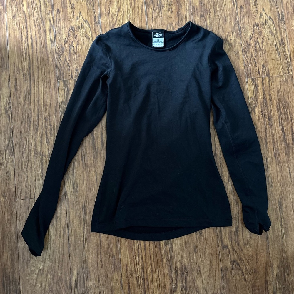 Nike Pro Black Dri-FIT Long Sleeve Shirt